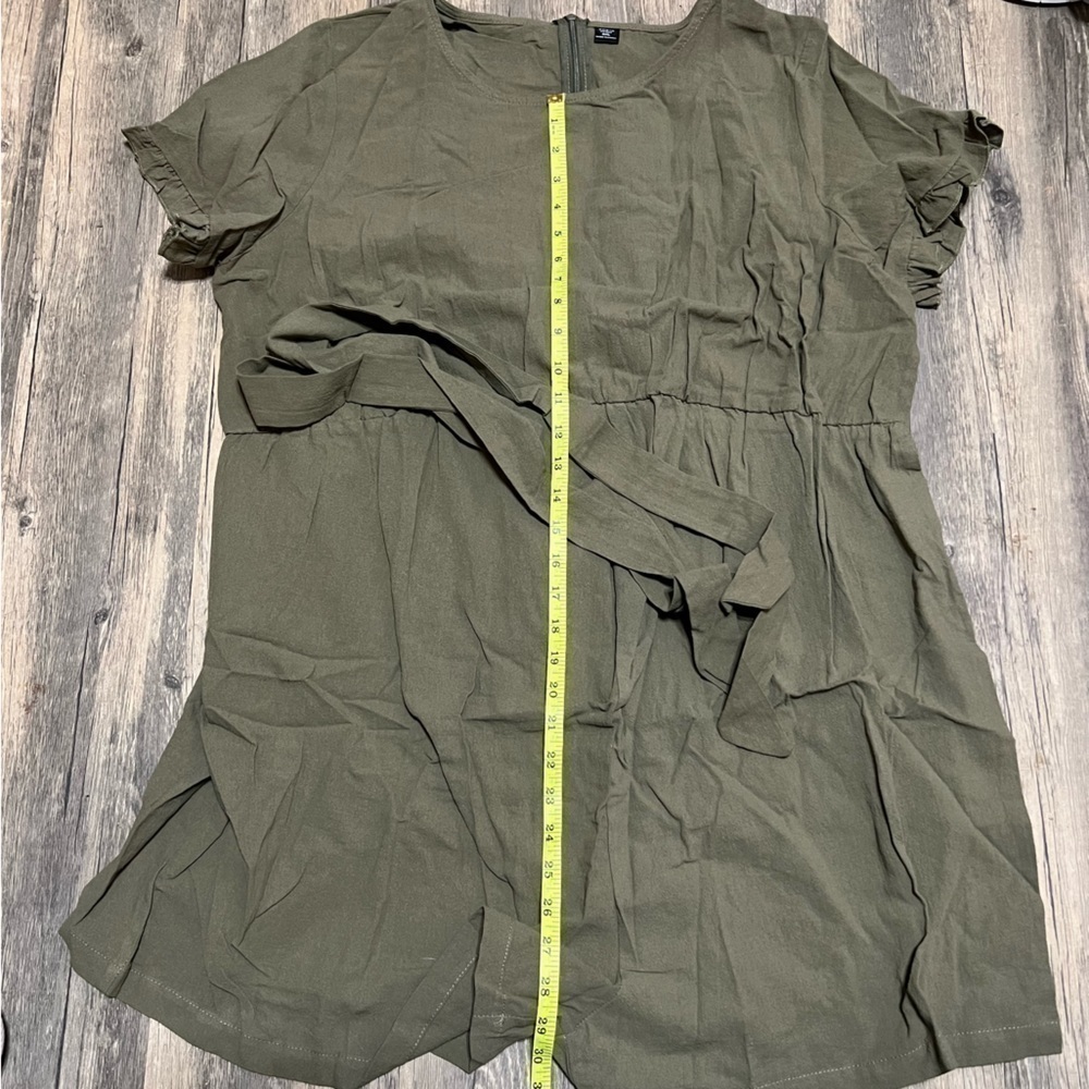 SHEIN Maternity Romper w/ Belt (Sz 3xl) - Picture 3 of 9